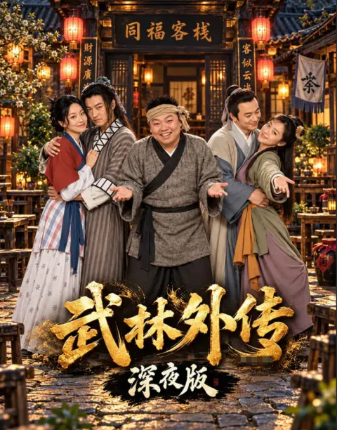 兽耳角色奇幻短剧海报，狼与羊的童话设定