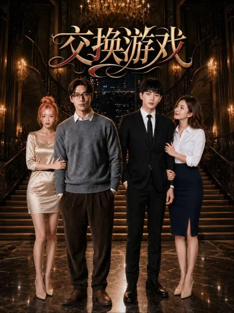 职场情感短剧竖版海报，女总裁与贴身助理